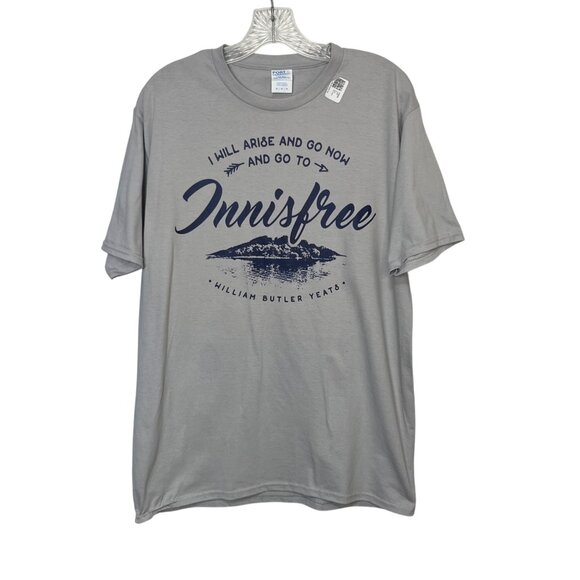 Port and Company Other - Port & Company Tshirt I Will Arise And Go Now Mens Medium Gray Innisfree
